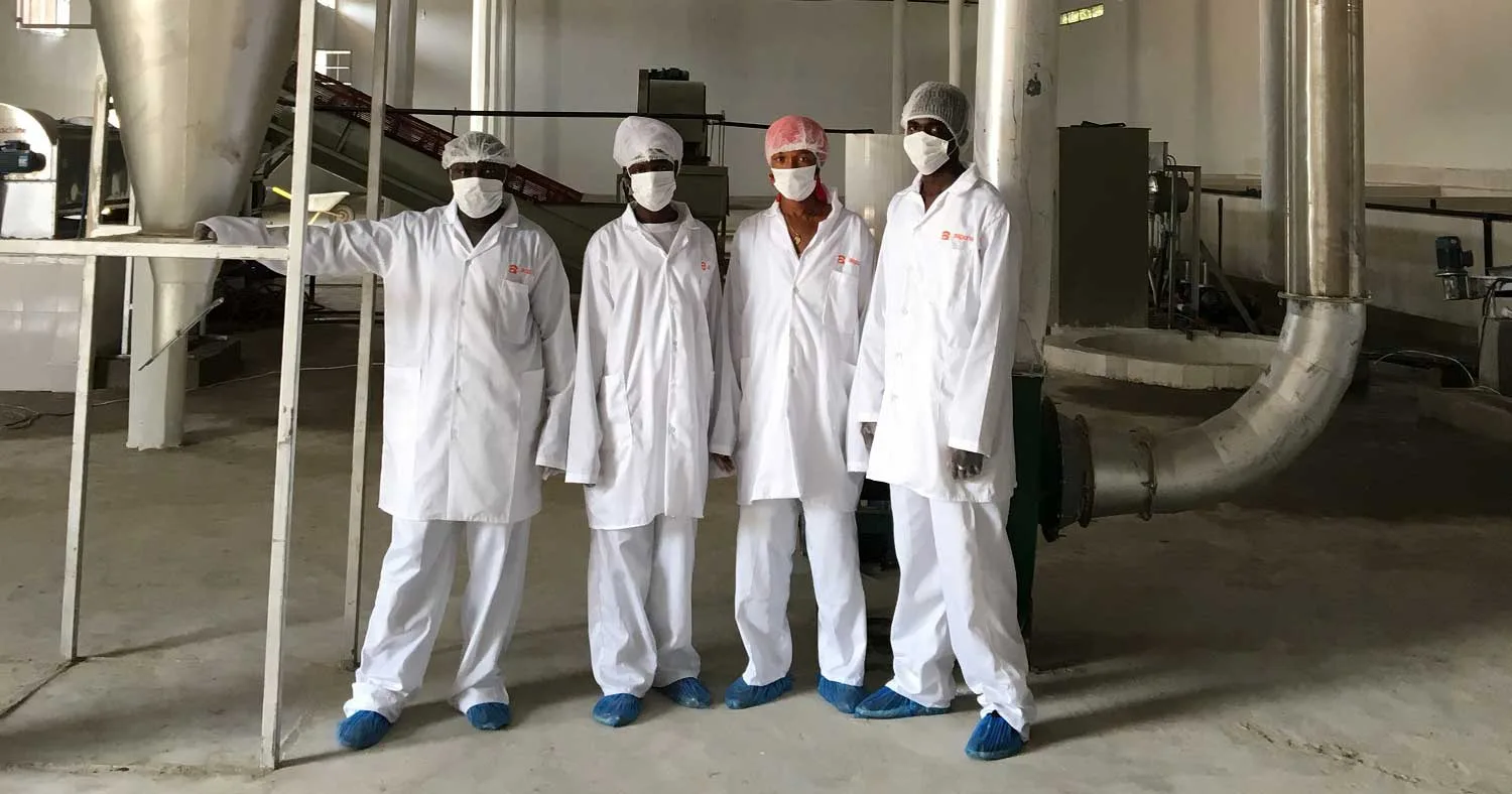 Aspuna processing factory in The Gambia